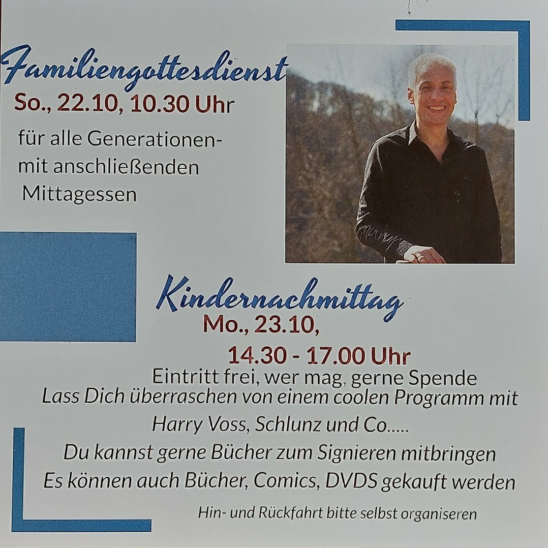 Harry Voss-Gottesdienst u. Kindernachmittag